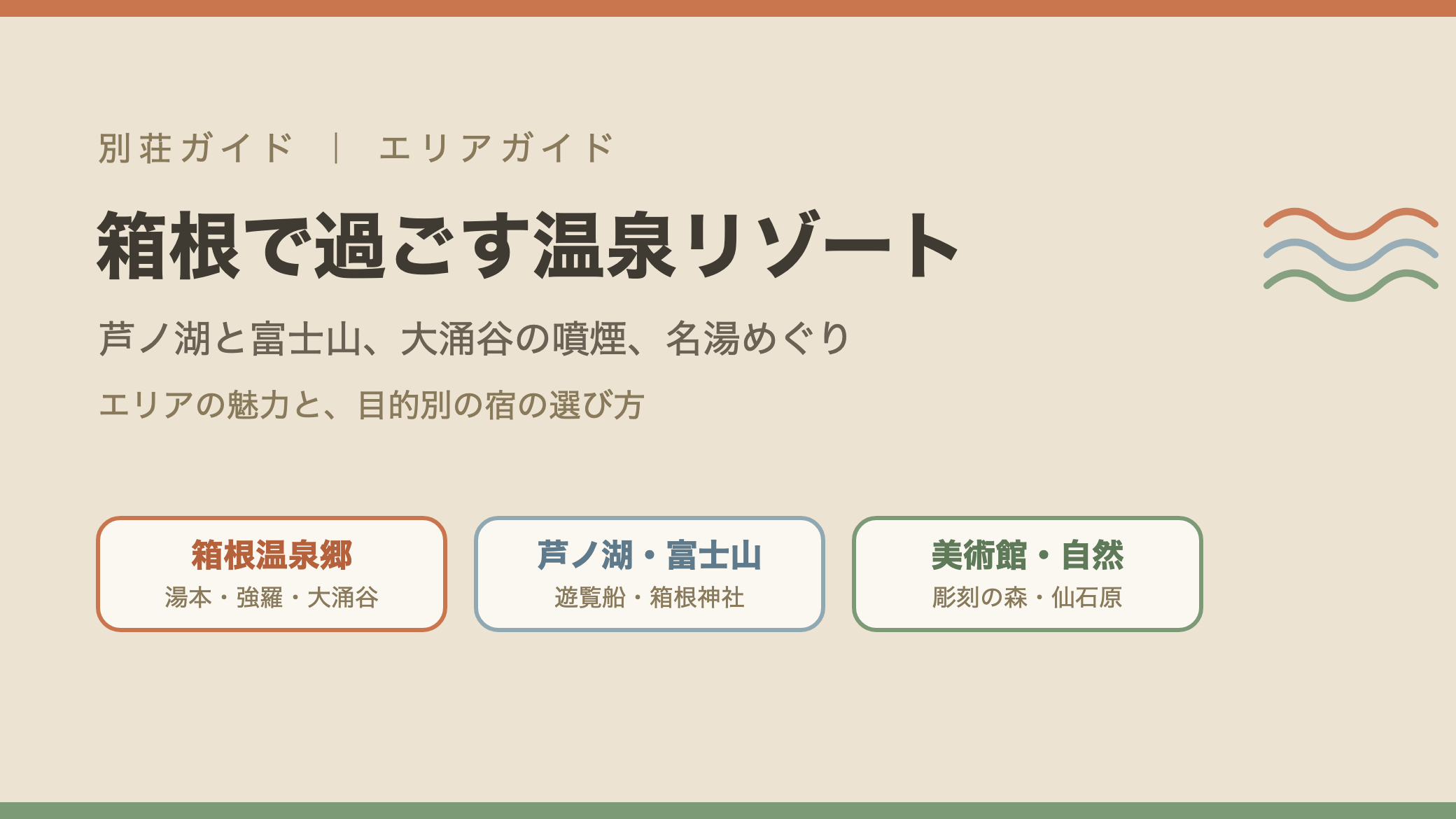 箱根エリアガイドの図解