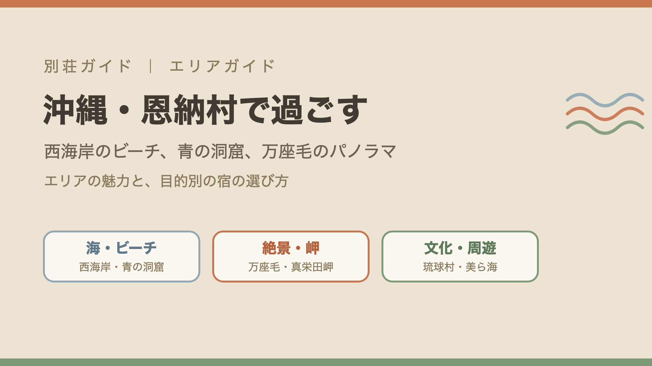 沖縄・恩納村エリアガイドの図解