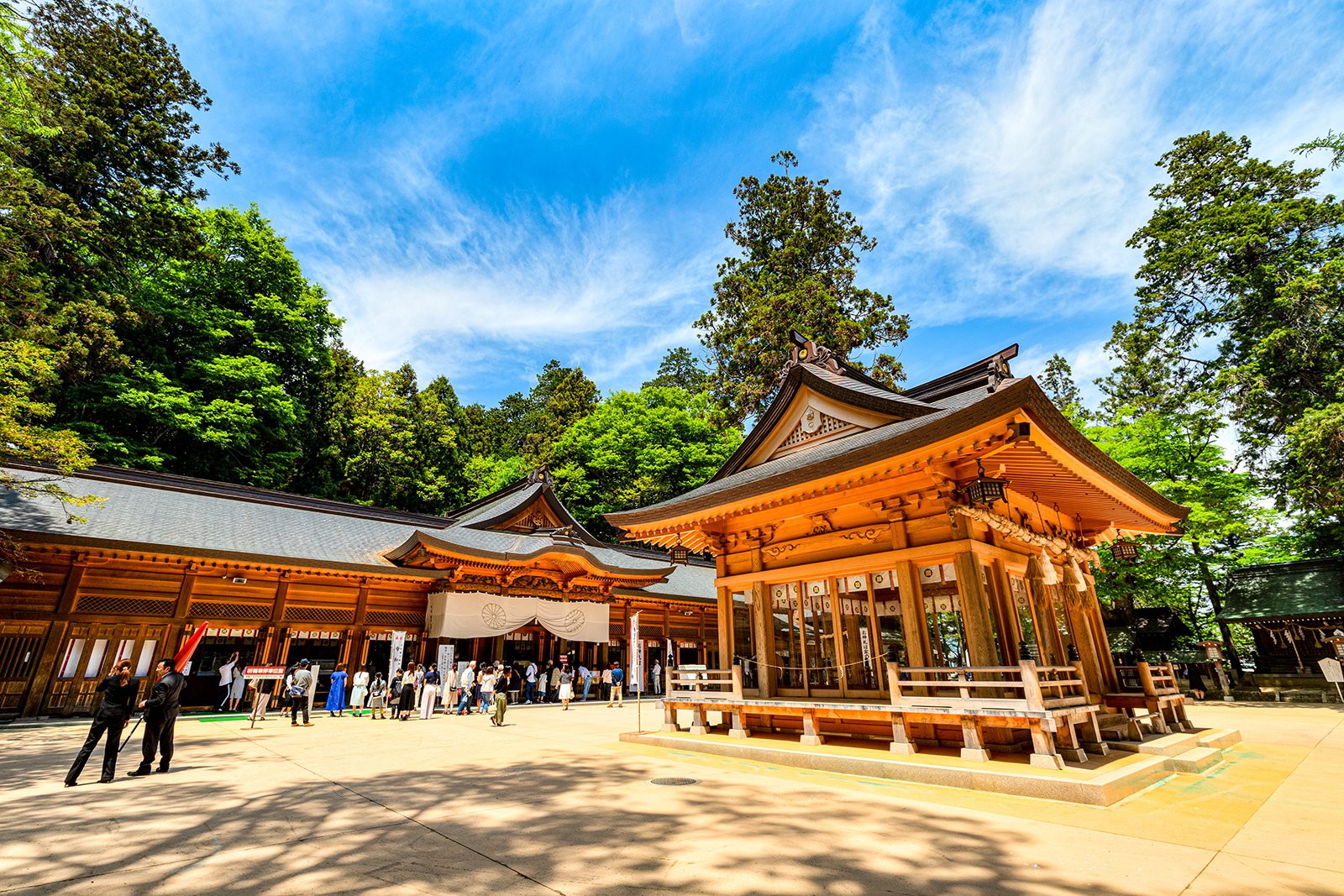 安曇野市穂高にある穂高神社の社殿
